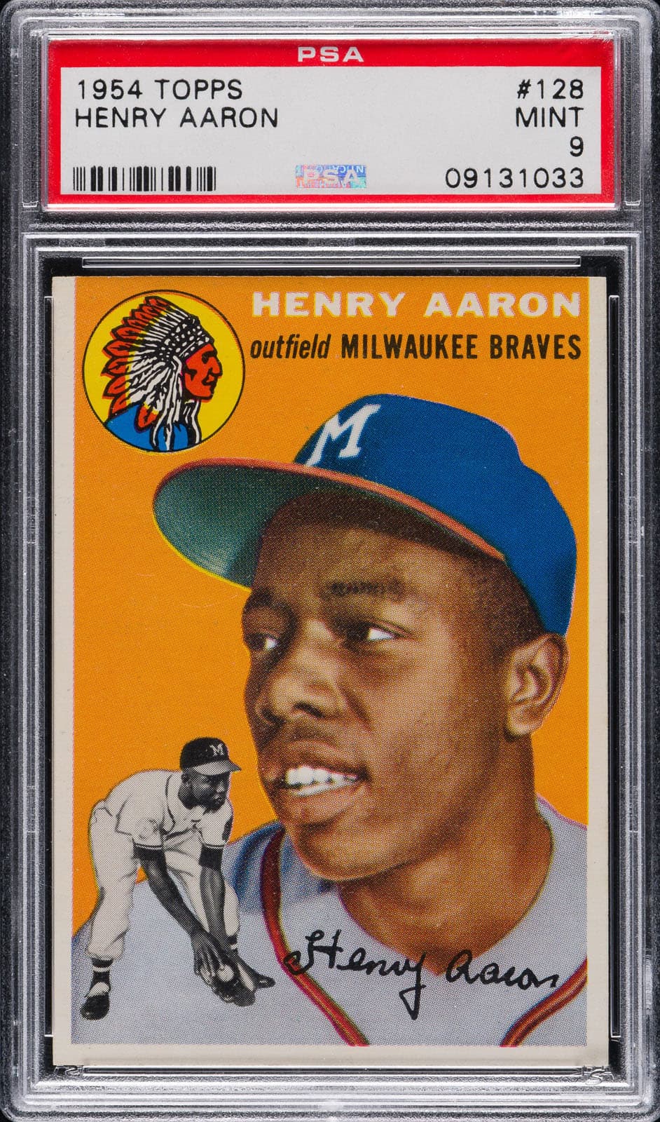1954 Hank Aaron baseball card reference